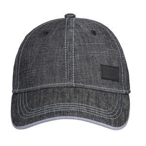 Firetrap Mens Canvasas Logo Baseball Cap / Dark Denim